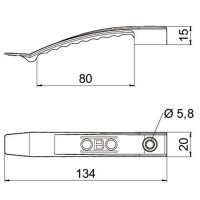 OBO Kabelklammer 2032 SW für 8 Leitungen, schwarz,...