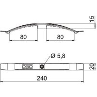 OBO Kabelklammer 2033 SW für 16 Leitungen, schwarz,...