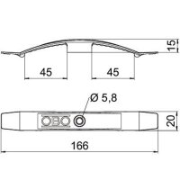 OBO Kabelklammer 2034 SW für 10 Leitungen, schwarz,...